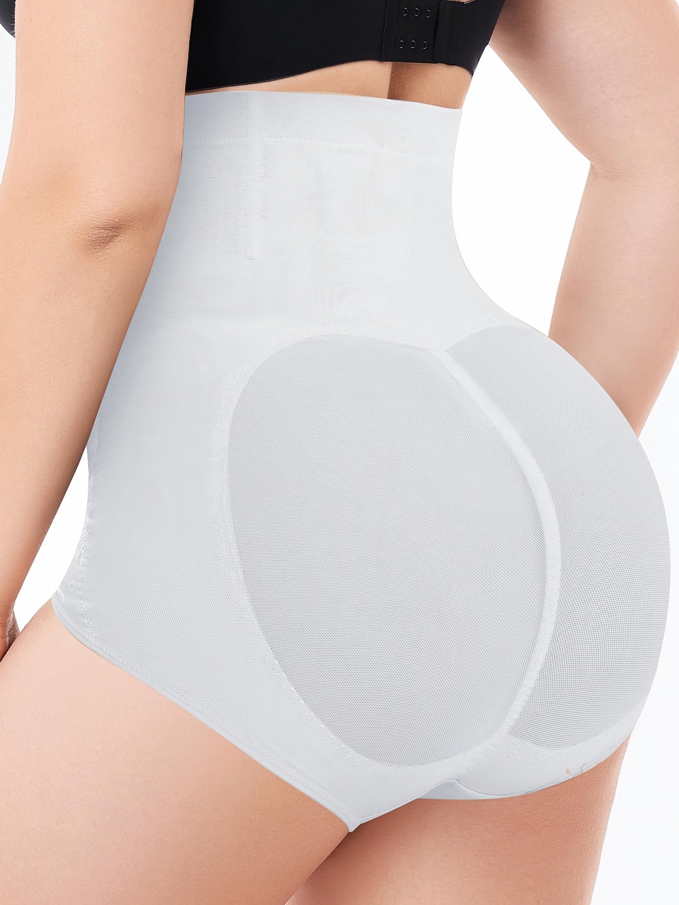 Tummy Control Shapewear With Compression Clasps For Women - High Waisted Tummy Tuck Shaper, Butt Lifting Bodysuit & Fajas Moldeadoras For Elegant Lady