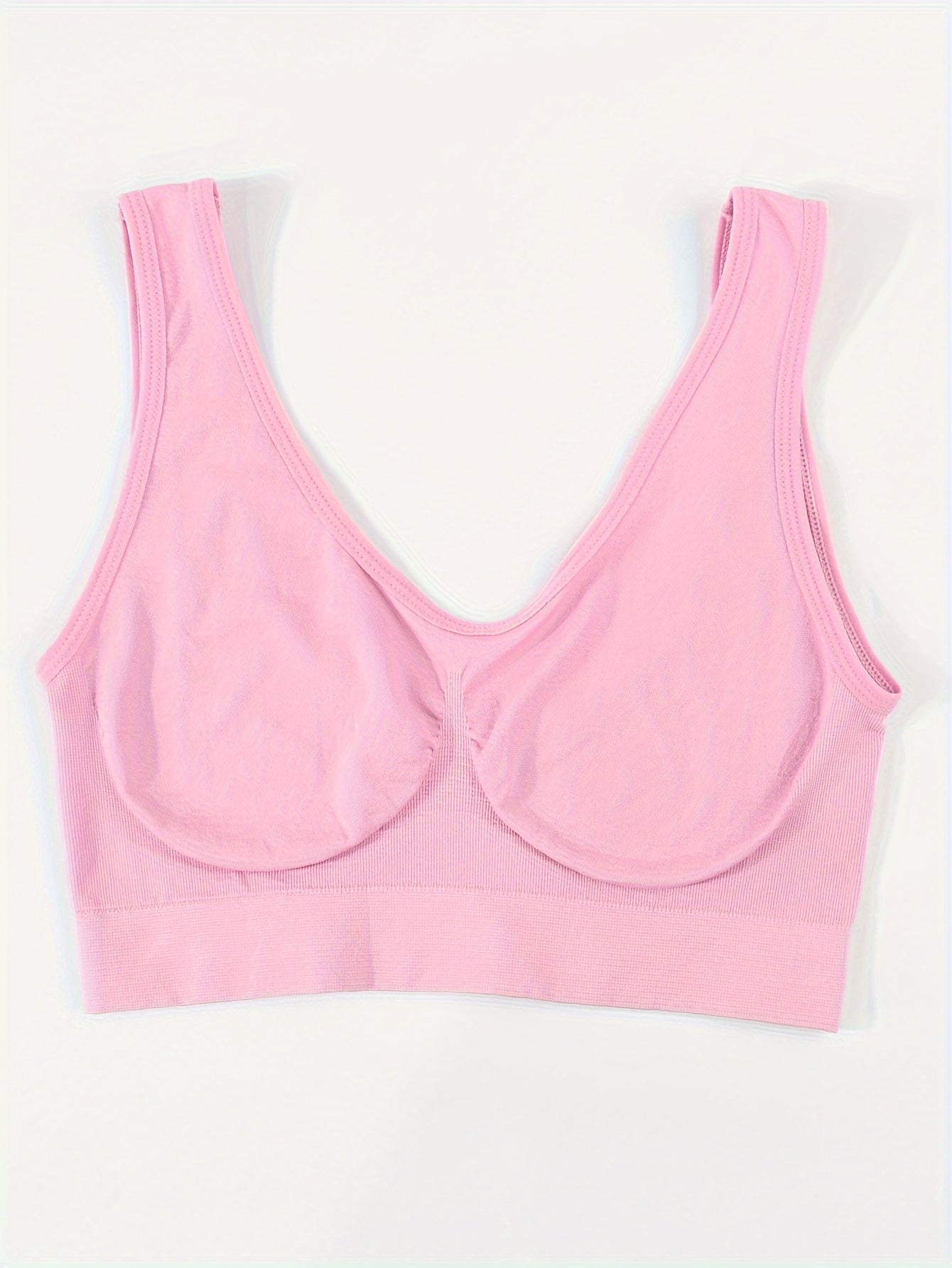 14pcs Women's Seamless Underwear, Seamless Running, Yoga Vest, Comfortable Single-layer Bra Without Chest Pads, Sports Bra for Women