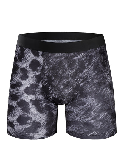 6pcs Random Men'S Comfortable Slim Shaping Underwear - Breathable, Elastic, Quick Drying, Elastic Waistband, Suitable for Spring Sports, Sports, And Casual Wear - Long Boxer Underwear - Soft, Lightweight, And Moisture Absorbing