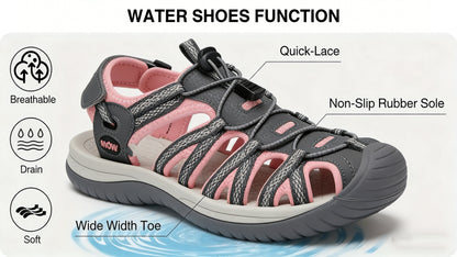 Women's Outdoor Sandals, Designed Specifically for Hiking, Feature Adjustable Straps and Arch Support, Making Them Ideal for Comfortable Walking and Lightweight Athletic Activities. Women's Shoes, Women Shoes