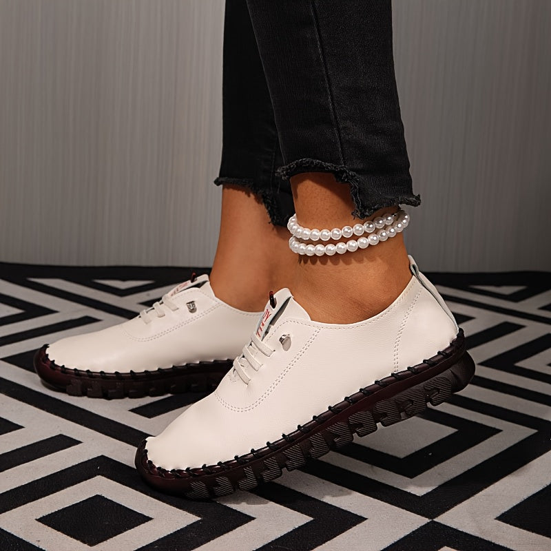 [Casual Walking Sneakers] 2026 New Outdoor Women' S Casual Shoes, Low Cut Lace Up Walking Shoes, Anti Slip And Wear-Resistant Outsole, Wear-Resistant And Suitable For Daily Travel, Hiking And Leisure Sports, Women Shoes, Sneakers