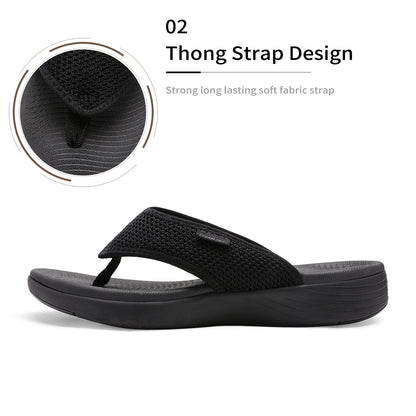 Womens Sandals - Comfortable Soft Sole Slides - Stylish Summer Beach Wear for Vacation, Poolside, Outdoor - Quick-Dry, Breathable - Women's Support Flip Flops Comfortable Thong Sandals