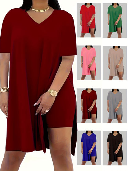Women's Black Polyester V-Neck Shorts - product view 5