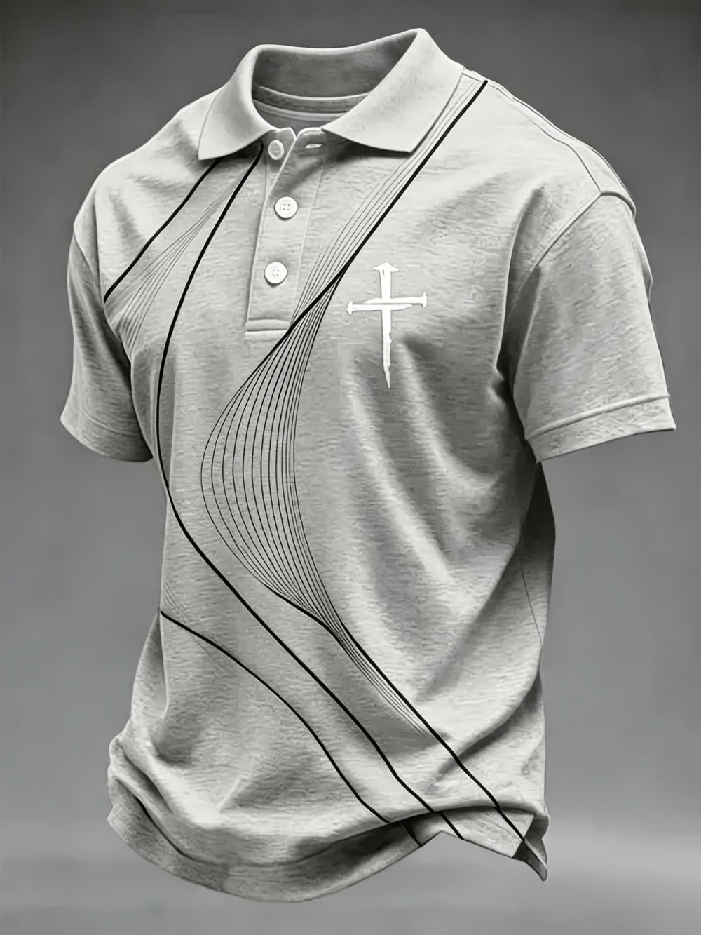 Men's Faith Graphic Shirt - Collared Short Sleeve 688037