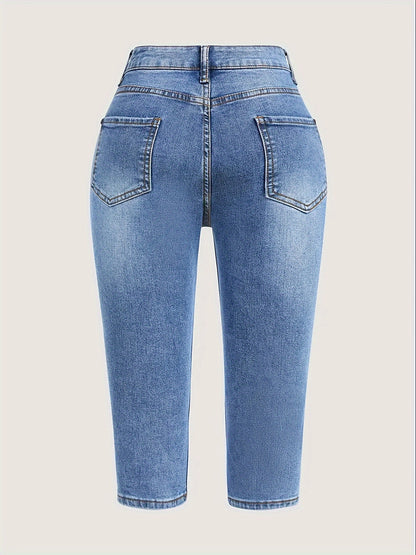 Essential for European and American Style, Light Blue + Slant Pockets + Bag Flap + Unique Design to Highlight a Chic Figure with a Slim Fit Silhouette