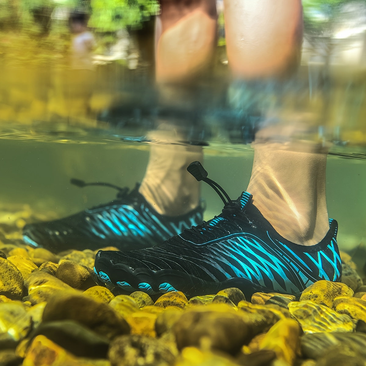 [Bare Water Shoes Quick Dry] Unisex Bare Water Shoes with Adjustable Buckle, Breathable Quick Dry Non Slip for Men's & Women's Summer Beach Walking/Pool Swimming/Outdoor Activities