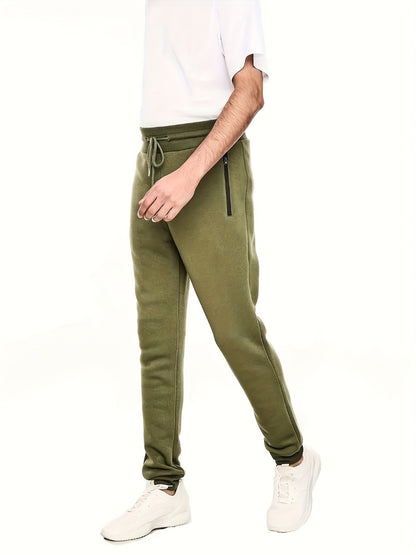 Men's Jogger Pants - Drawstring Waist With Pockets Workwear Style