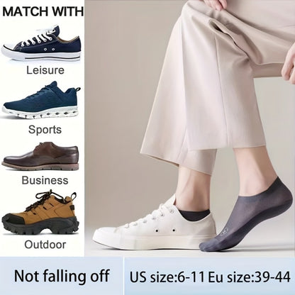 Men's Lace Detail Ankle Socks - 6-Pair Pack