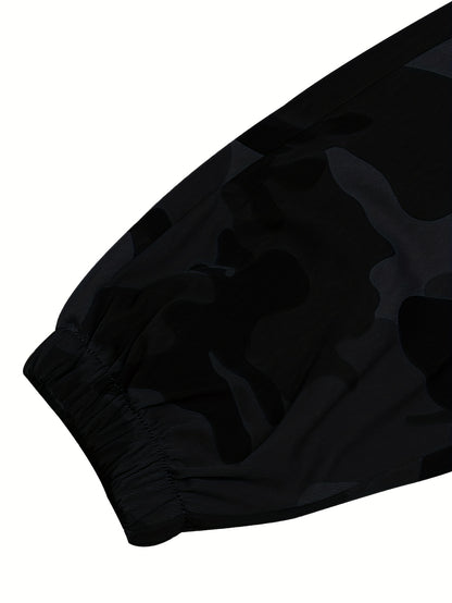 Men'S Camo Jogger Pants Military Cargo Pants Leg-Bound Tapered Casual Camouflage Pants