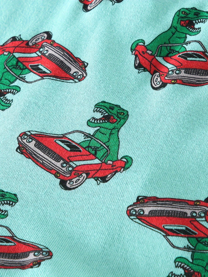 6-pack For Men, Adults, Children, And Boys, Comfortable And Breathable With Dinosaur Skateboards, Dinosaur Underwear, Dinosaur Cars, Dinosaur Ball Games, And Other Elements At The Four Corners