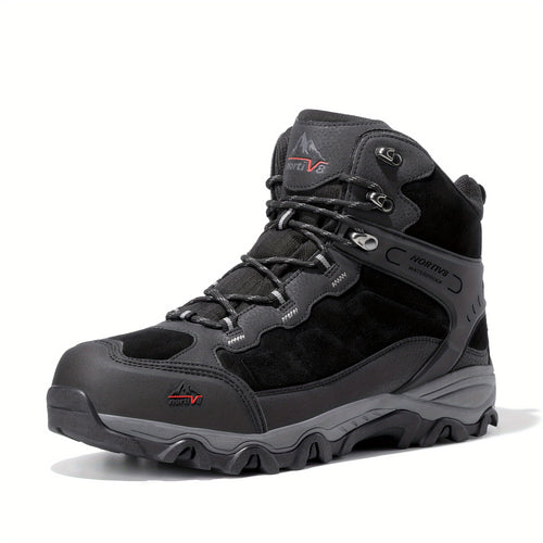 [Waterproof Hiking Boots] Men's Waterproof Hiking Boots Outdoor Mid High Backpacking Mountaineering Trekking Shoes Non-Slip Durable Lightweight for Travelling Camping Rocky Mountain Trail
