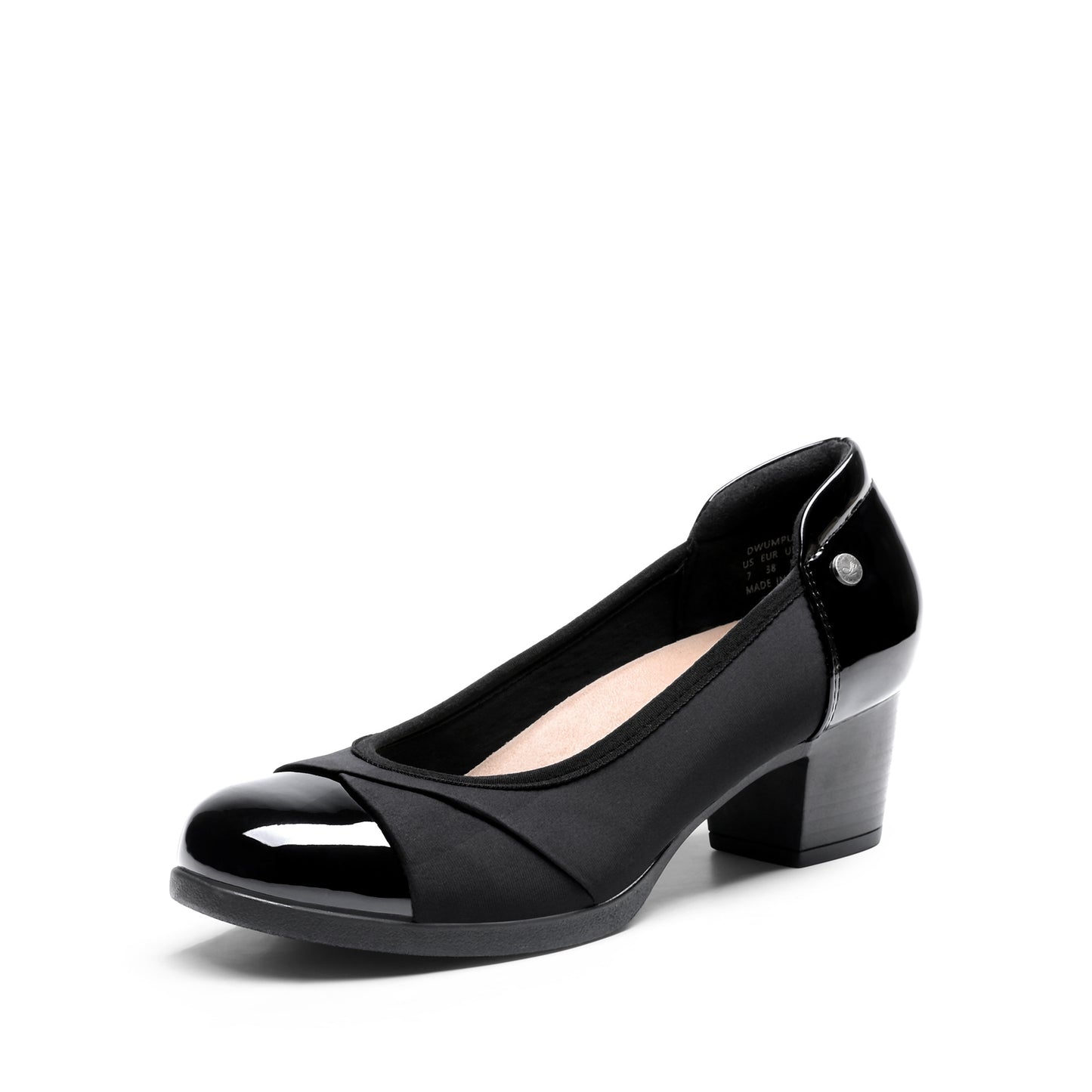 Women's Pumps Low Chunky Block Closed Toe Shoes Work Comfortable Heels Round Toe Dress Elegant & Breathable Pumps Dress Shoes Low Heel Slip On Loafers Pumps