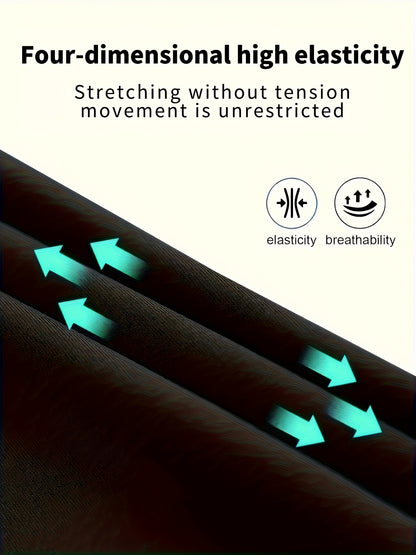 2 Build Men'S Pressure Training Suit-tights, Tights, Suitable For Running And Exercise-basketball Fitness-sports Compression Long-sleeved T-shirt +High Elastic Fast-drying Tights Fitness Kit, Sportswear, Suitable For Spring, Summer