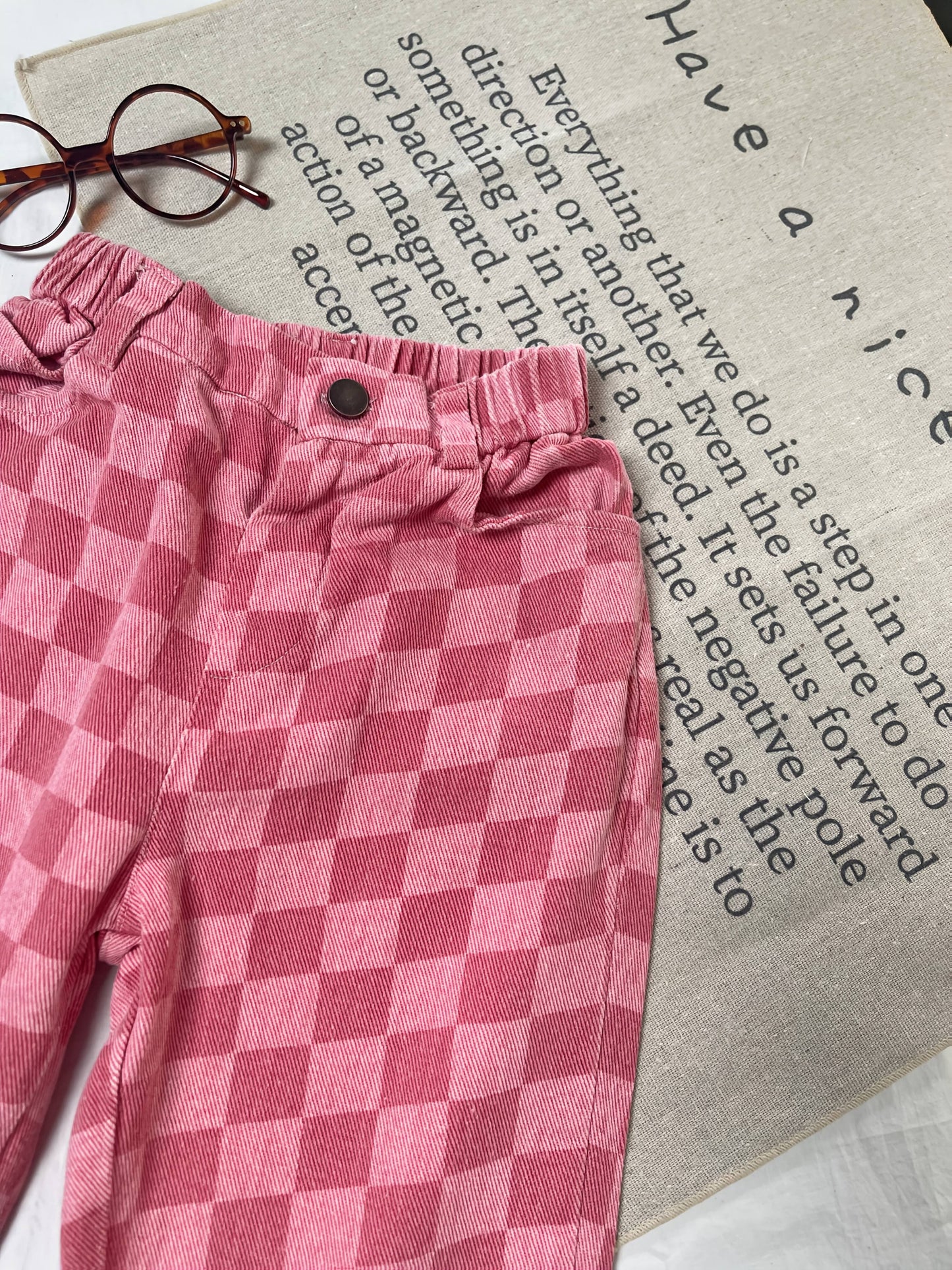 2024 Autumn Winter New Collection Boys And Girls Korean Easy Japanese Trendy Fashion Plaid Long Pant, for Outdoor