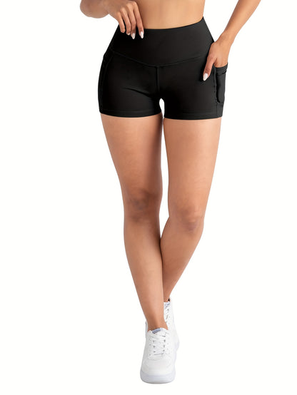 PRO-FIT 4pcs Women'S High Waisted Breathable Yoga Shorts - Postpartum Recovery & Running Yoga, Exercise Shorts 78057