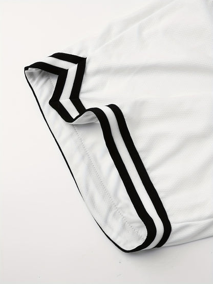 Men's Black + Red + White + Yellow + Green + Khaki Polyester Shorts - product view 12