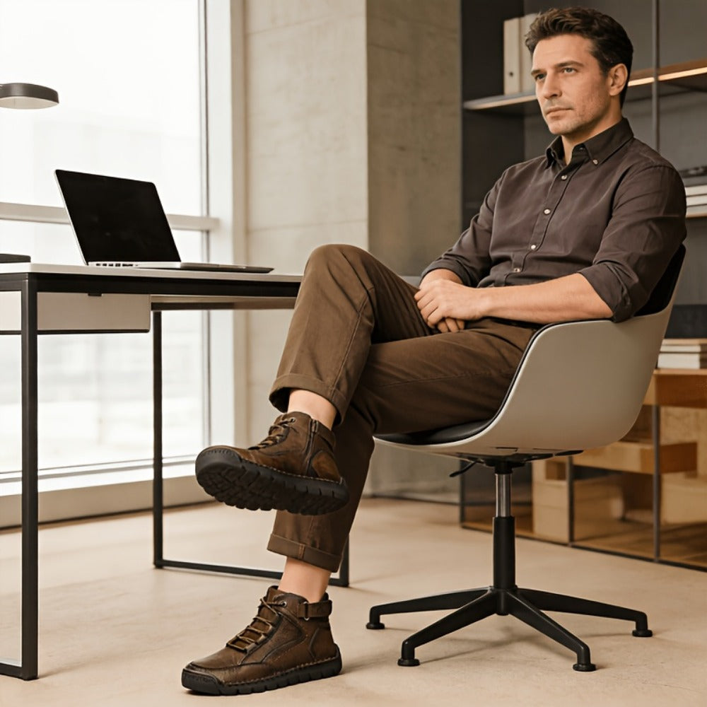 Men's Boots - Lightweight Slip-On for Everyday Wear 413541
