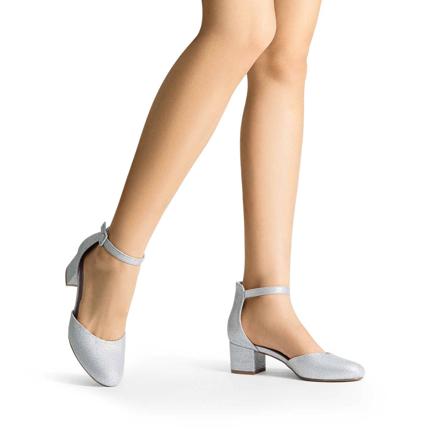 Women's Closed Round Toe Low Block Heels Ankle Strap Chunky Heel Pumps Dress Wedding Office Party Shoes Closed Toe Heels for Women Heels Closed Round Toe Chunky Block Pumps Shoes