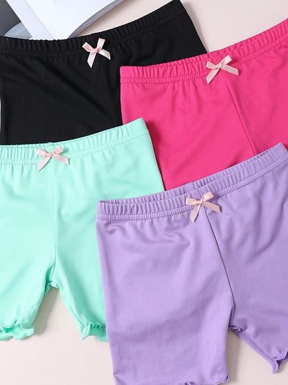 Girls' Solid Color Shorts - Everyday Style