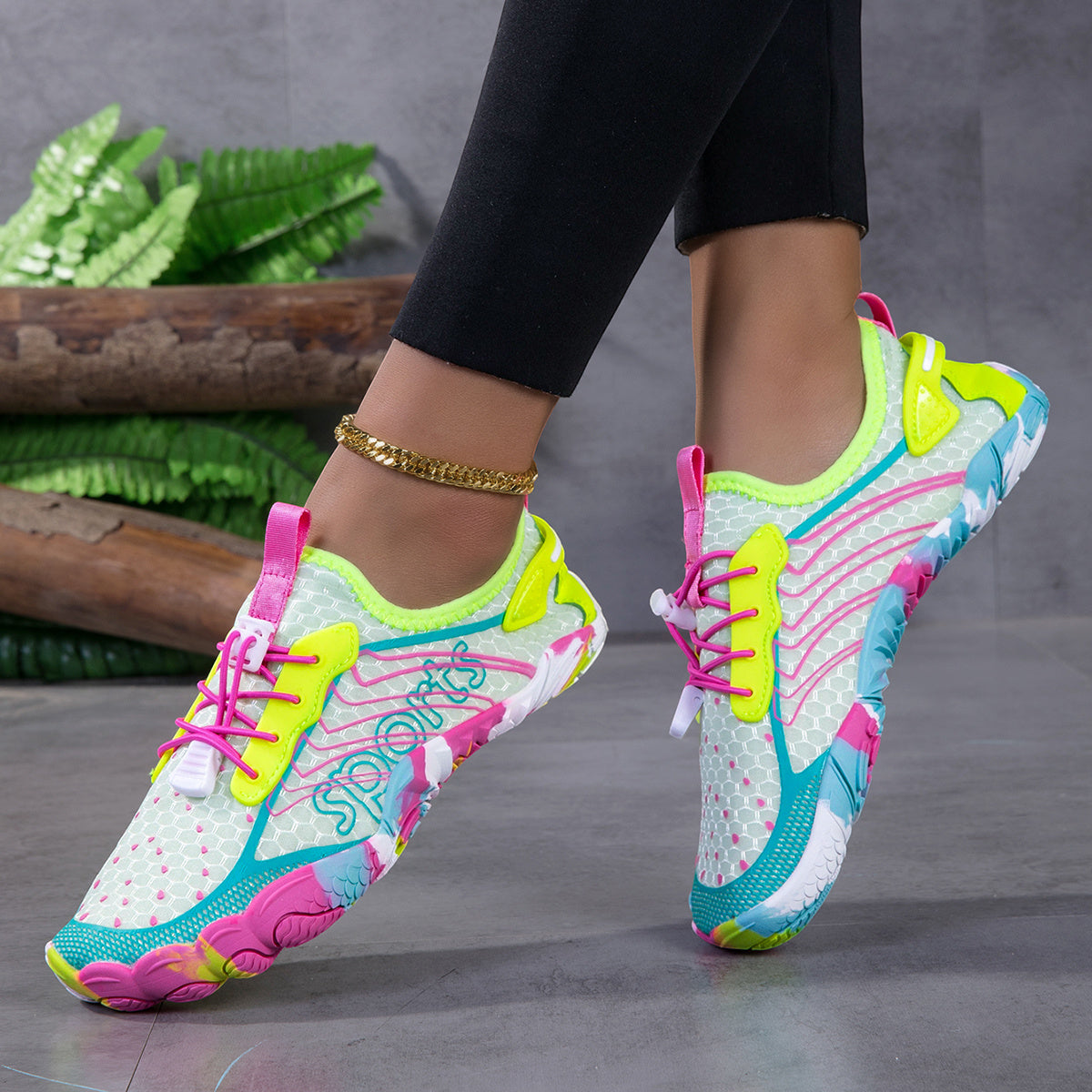 Women's Wide Toe Water Shoes Quick-Dry Anti-Slip Barefoot Sneakers with Wide Toe Box & Sole Suitable for Swimming, Surfing, Yoga, Beach, Camping, Outdoor Training - Lightweight Breathable for -terrain Aquatic Fitness Footwear