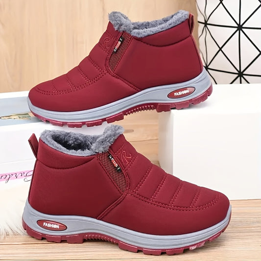Ultra Warm Winter Boots for Men And Women - Thick Soled Boots, Polar Grade Cold And Warm Ankle Boots, High-Density Lining And Thermal Lock Technology, Solid Color Easy Design, Suitable for Outdoor Hiking, Casual Wear, Hiking Boots, Hiking Shoes