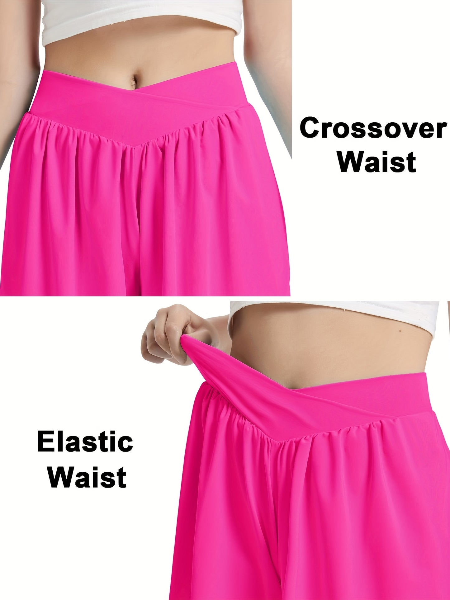 [2-In-1 Style Shorts] Set of 3 EXARUS Girls' Cross Shorts with Butterfly Design for Cheer And Dance, 2-In-1 Style with Pocket, Suitable for Ages 6 to 14 for Sports And Running