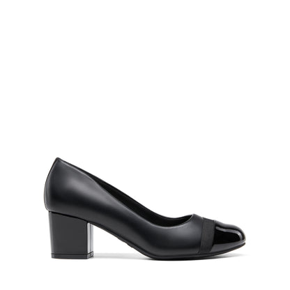 Women's Pumps Low Chunky Block Heel Dress Shoes Closed Round Toe Comfortable Heels Soft Upper Retro Square Toe Heel Protection Closed Toe Comfortable Heels