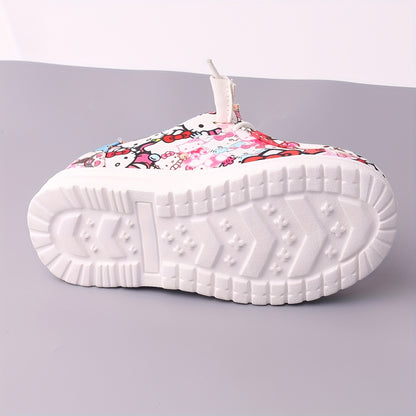 Casual Athletic Footwear for Girls, Featuring a Low-Cut Design Ideal for Both Indoor And Outdoor Use, Offering a Flat And Comfortable Fit, Resembling KT Cat Loafers