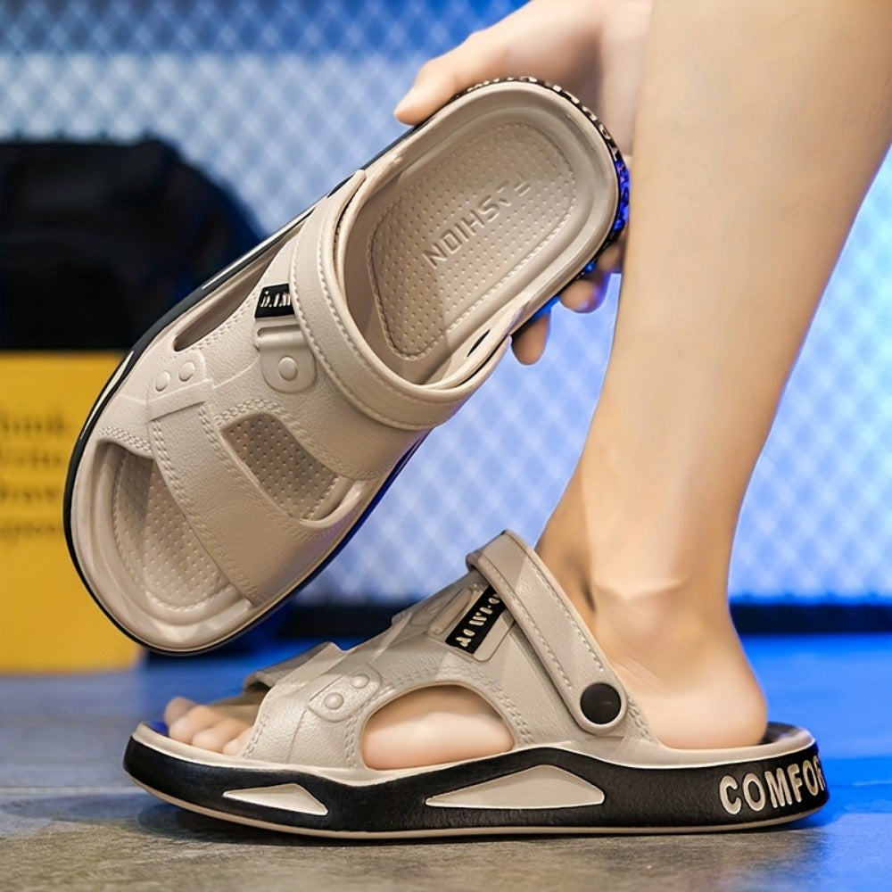 Men's Slippers - Non-Slip Sole for Beach & Water 368421