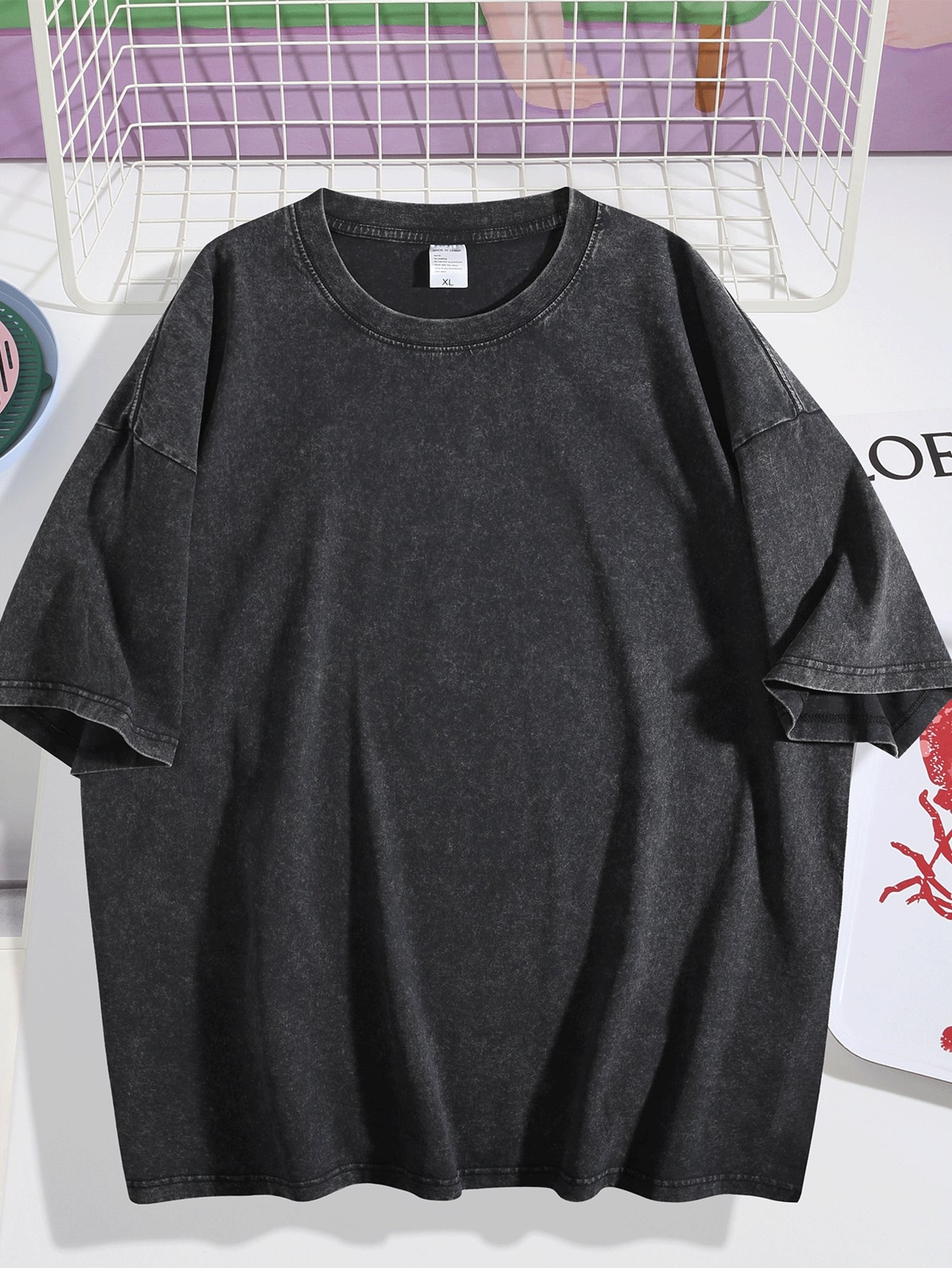 Unisex Vintage Street T-Shirts Featuring Prints on Both Sides. These T-Shirts Have Unique Designs, Made from Heavyweight 230G Pure, Are Pre-Washed, Have a Drop-Shoulder Cut