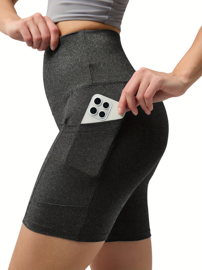 1pc Summer Women'S Yoga Shorts, Women'S Cycling Shorts, Quick Drying Sports Shorts, High Stretch Running And Fitness Shorts, Suitable For Yoga Pilates