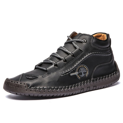Ladies Lace-Up Hiking Boots - Handmade Fashionable Shoes, Women Shoes