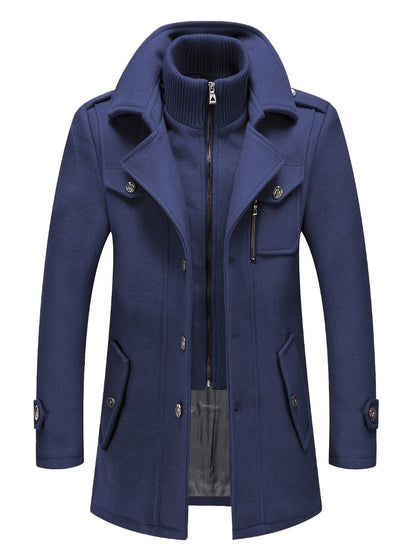 Men's Versatile Fleece Single-Breasted Coat
