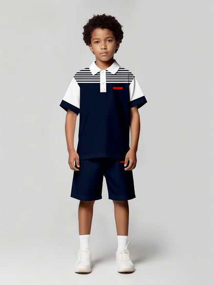 Boys' Striped Outfit Set - Everyday Style