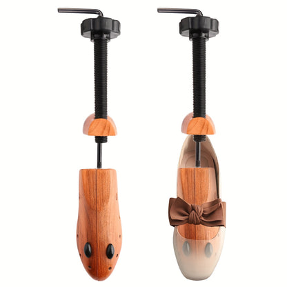 2-Pack Cedar Wooden Style Shoe Stretcher, Cedar Space Wooden Style Boot Stretcher Tree, Man'S Size 4-12, Shoe Lasts for Shoe Repair, Jewelry, Watch Additions, Wooden Tool for Footwear Care