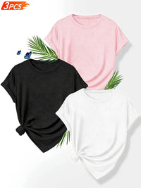 Pink, white, black