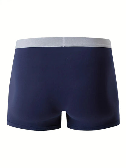 10 Random PCS Men's Cool Boxer Briefs, Men's Letter[MAN] Waistband Design, Breathable Comfortable Boxer Shorts, Elastic Sports Shorts, Men's Casual Underwear Daily Bottoms, Lightweight Comfortable Underpants, A Best Gift for Him