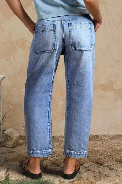Women's Autumn/ Winter 2025 New Casual Fashion Loose Denim Pants
