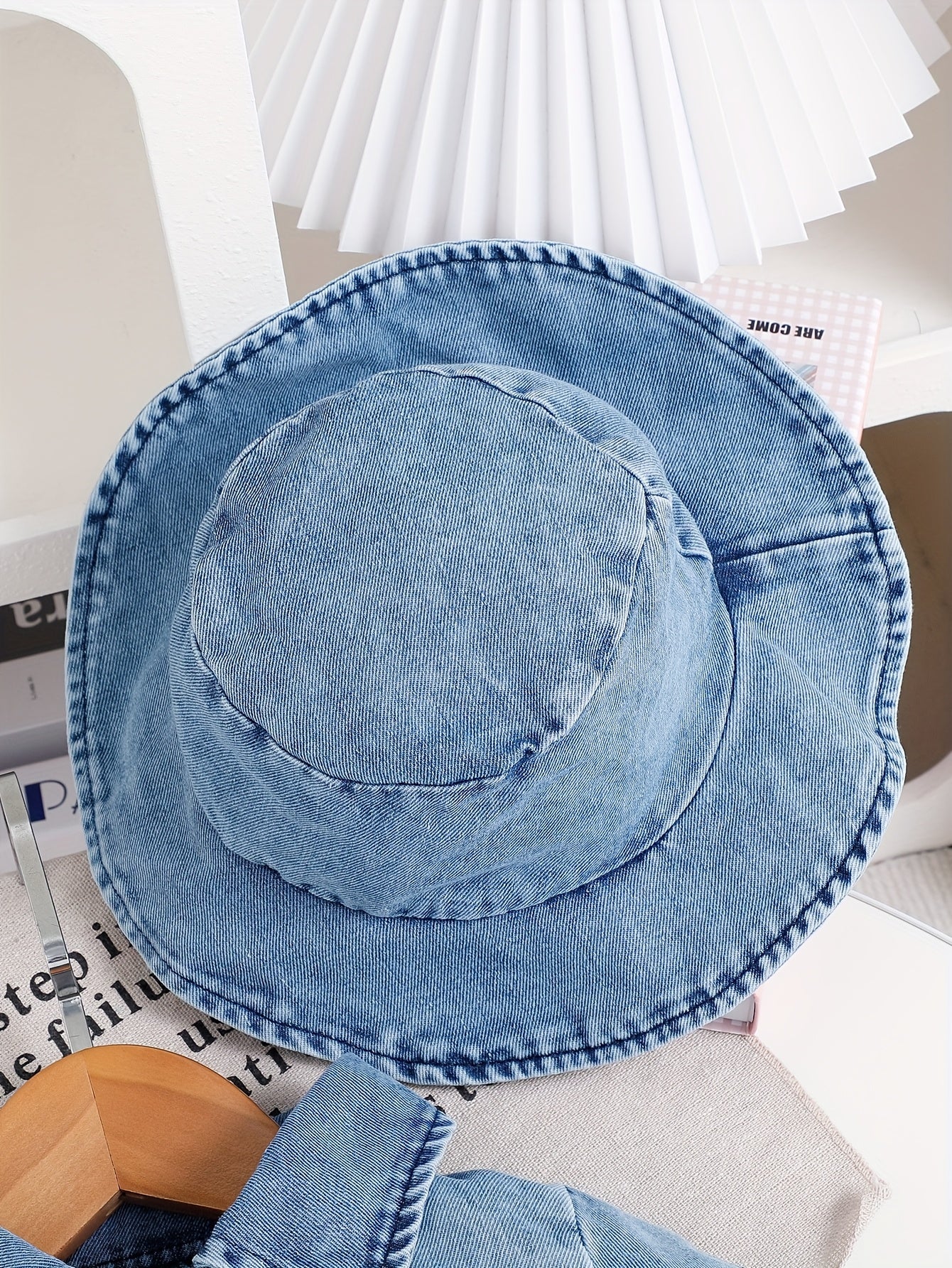 Baby Sky Blue Denim Utility Shorts - product view 17