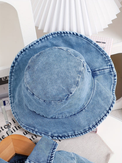 Baby Sky Blue Denim Utility Shorts - product view 17