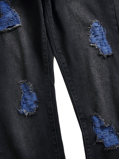 Men's Slim Fit Jeans - Classic Wash Distressed Weekend 529829
