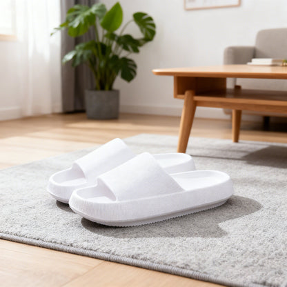 Men's and Women's Bathroom Indoor Slippers, Men's Quick-Dry Slippers, Arch Support Shower Shoes with Cushioned Soles