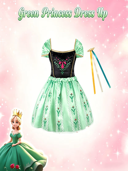 18pcs Princess Dress-Up Clothes Suitable for Role-Play Costumes with Unicorn & Mermaid Costumes, Capes, Jewelry - Birthday Outfits, -Line Skirts & Himos Dresses - Non-Stretch Dress Wear for (18pcs)