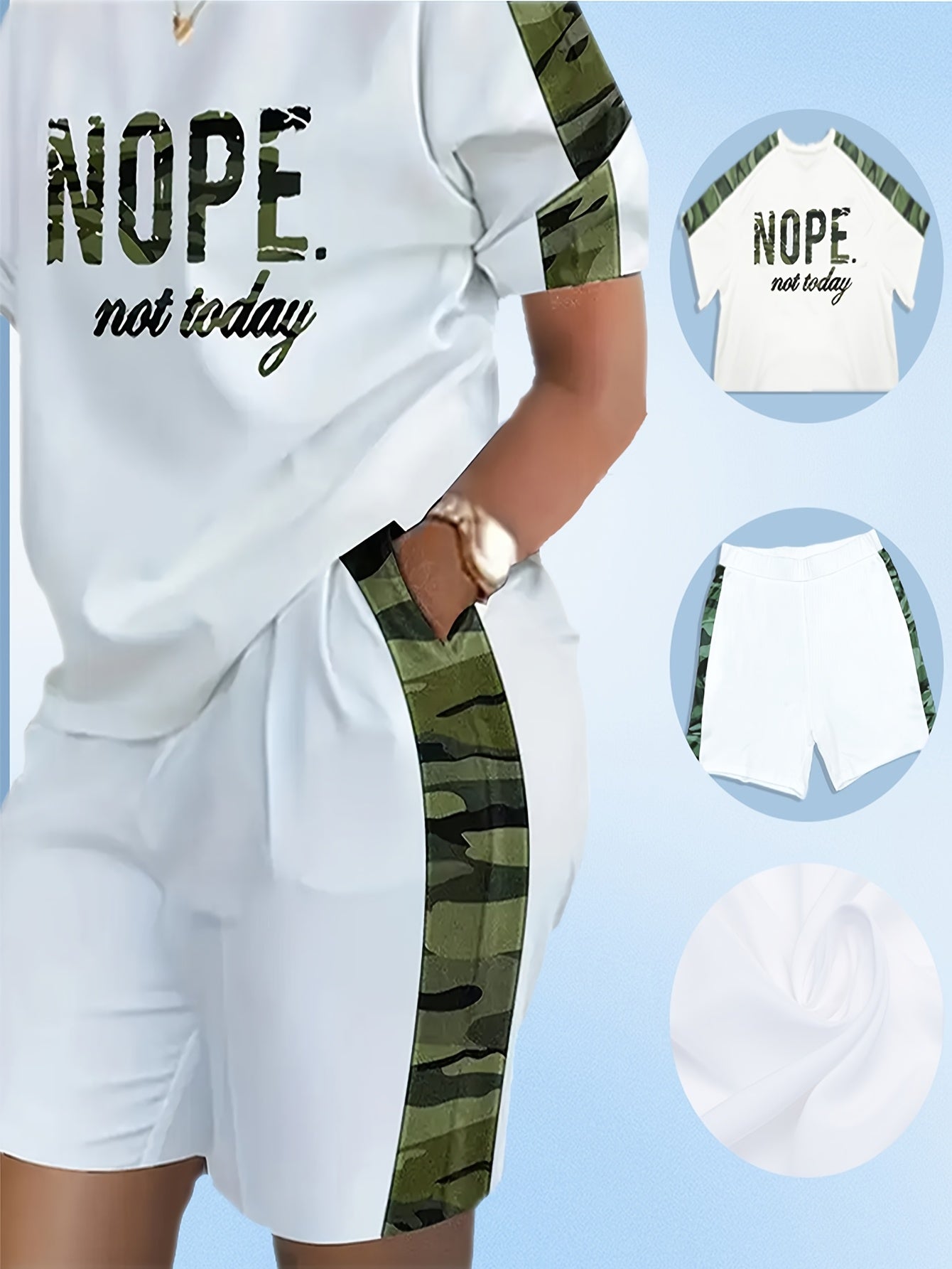 2026 Loose And Versatile Plus Size Clothing Two-piece Set, Soft And Comfortable, Women's Plus Letter Printing, Natural Modeling, Can Be Matched with A Variety Of Sets, Show Your Unique Casual Fashion, Game Day Outfit, Football Fan Gear for All Fans