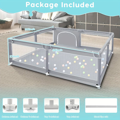 Baby Playpen - Breathable Soft Inch X50