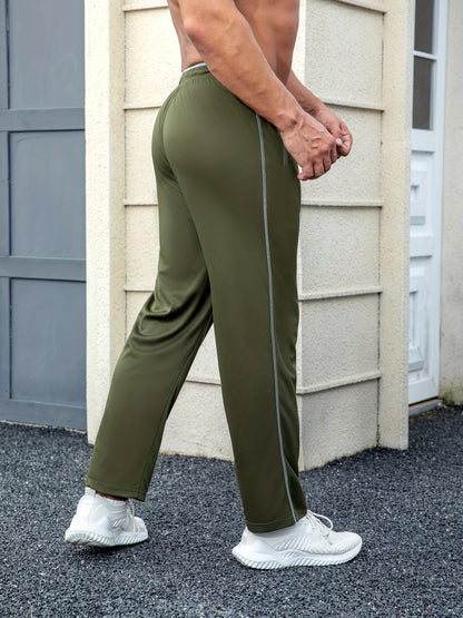 3Pack Men'S Lightweight Sweatpants With Pockets Open Bottom Athletic Pants For Workout, Jogging, Gym, Running, Training