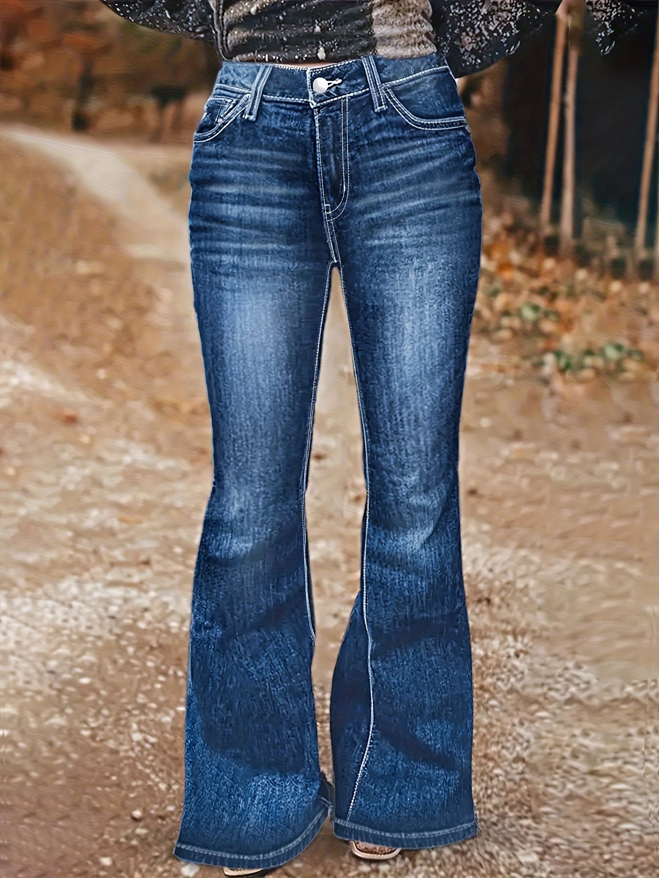 Black High-Waist Jeans - product view 30