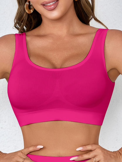 3pcs Set Of Women'S Sports Bra, Seamless, Breathable, Lightweight Without Chest Pads, Vest Underwear, Yoga Running Sports Bra