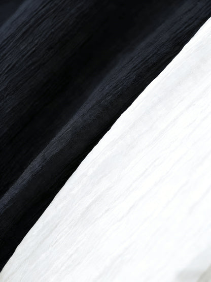 Women's 2pack Black + White Pleated Wide-Leg Pants - product view 14