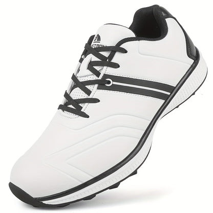 [Stylish] Thestron Women'S Golf Shoes - Non-Slip, Lightweight, Comfortable Training Sneakers with Textured Grip, Pink & White Design, Sizes 35-43 for Enhanced Performance on the Course, Sports Sneakers | Modern Golf Shoes | Fabric Lined Interior